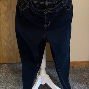 Lane Bryant Navy Blue Crop Genius Fit Jeans